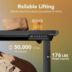 HUANUO 32" Small Electric Standing Desk Adjustable Height, 4 Memory Height - Image 4