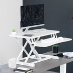 VIVO 28 inch Desk Converter, K Series, Height Adjustable Sit to Stand Riser - Image 2