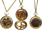 Handcrafted Vintage Brass Sundial Compass – Antique Nautical Sun Clock - Image 4
