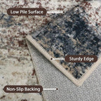 GENIMO 8x10 Area Rugs, Machine Washable Rugs - Image 5