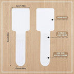 100 Pcs Hook and Loop Cable Straps, Under Desk Cord Management Self Adhesive - Image 2