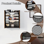 PAG-Mass Wall File Organizer, 6 Tier Mesh Mail Organizer Wall Mounted, Hanging - Image 7