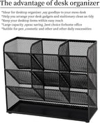 Marbrasse Mesh Desk Organizer, Desktop Stationary Organizer, Storage Rack - Image 6