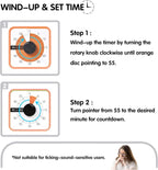 TWENTY5 SEVEN Countdown Timer 7.5 inch; 60 Minute 1 Hour Visual Timer – - Image 3