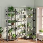 SUPERJARE Triple 5 Tier Bookshelf, Bookcase - Image 2
