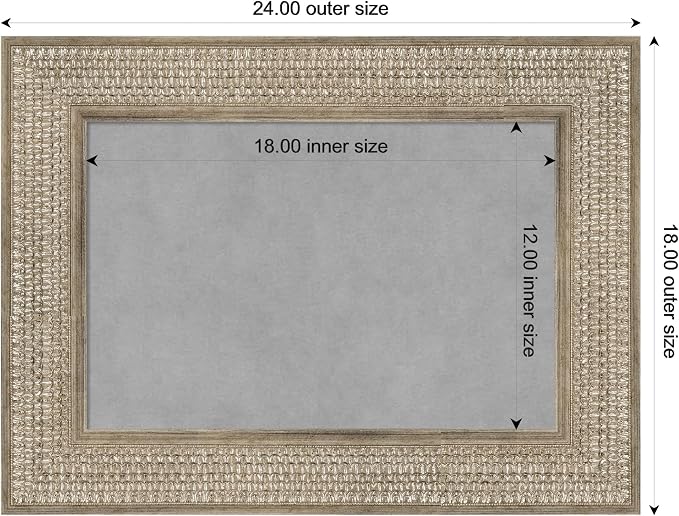 Amanti Art Silver Framed Magnetic Board 18x24 Small Vision Board - Image 3