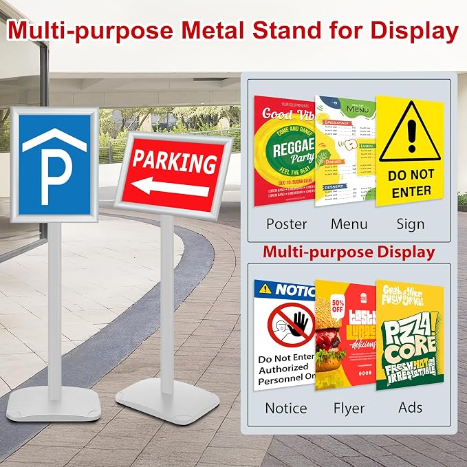 VAIIGO Heavy Duty Standing Sign Holder 8.5x11 Inch - Image 6