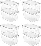 Vtopmart 8 Pack Clear Stackable Storage Bins by Vtopmart