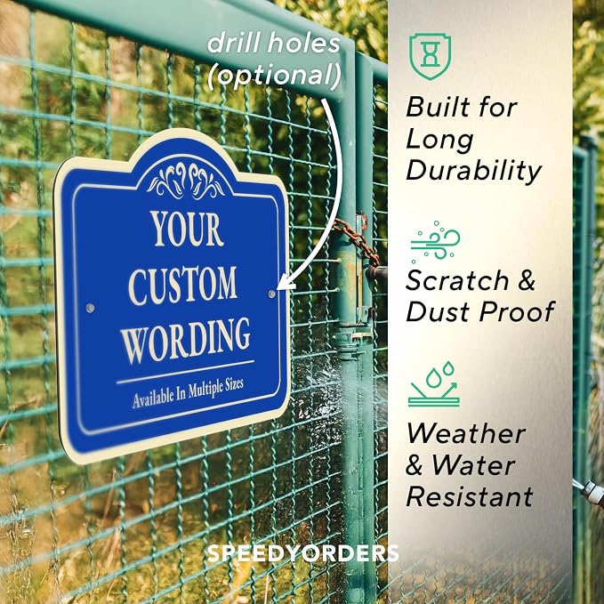 Custom Personalized Metal Aluminum Driveway Signs, Waterproof Made In USA - Image 6