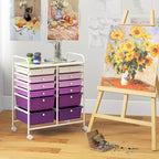 Giantex 12 Drawers Rolling Storage Cart, Classroom Organizers - Image 9