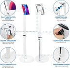 Mount-It! Anti-Theft Universal Tablet Kiosk Stand, Fits iPad Pro, Galaxy Tab - Image 3