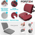 FORTEM Seat Cushion, Office Chair Cushion, Lumbar Support Pillow - Image 7