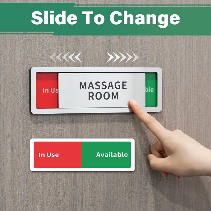 Interview Room Door Sign, Do Not Disturb- In Use/Available Slider Signs - Image 5