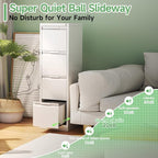 4-Drawer File Cabinet with Lock, Metal Vertical Filing Cabinets - Image 7