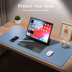 Aothia Leather Desk Pad Protector, Office Desk Mat, Large Mouse Pad, Non-Slip - Image 3