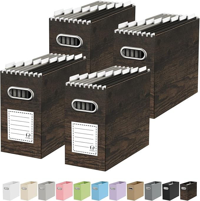 Oterri Cardboard File Organizer Box by Oterri