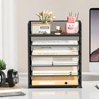 Subekyu 6 Tier Paper File Tray Organizer - Image 3