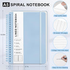 ABERLLS Blue Lined Spiral Journal Notebook - Image 2