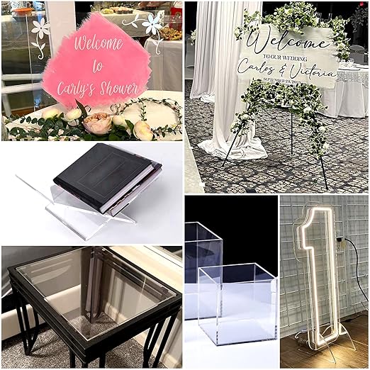 4 Pack 5x7 Inch Acrylic Sheet 1/8" Thick, Cast Acrylic Sheet, - Image 5