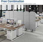 Natwind 3 Panel 73.2 x 71 inch Office Room Privacy Protect Space Divider - Image 6