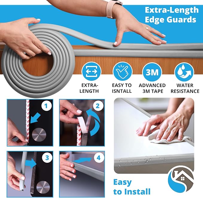 Premium 12ft Edge Protector for Baby, Odorless & Waterproof Edge Protector - Image 4