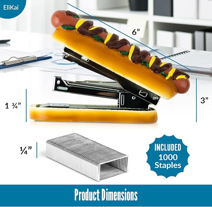 ELIKAI Hot Dog Stapler, Funny Gifts - Image 4