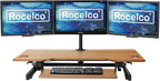 Rocelco 46" Large Height Adjustable Standing Desk Converter - Image 2
