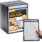 Pack of 50 Job Ticket Holders 10x14 Heavy Duty, 8.5 x 11 Letter Size, Hanging by Unknown