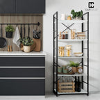 CAPHAUS 5 Tier Bookshelf, 24 Inch Width Free Standing Shelf, Bookcase Shelf - Image 4