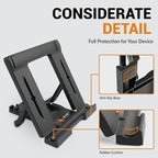 Portable Tablet Stand for Desk, Non-Slip Base, Foldable & Travel-Friendly for - Image 6