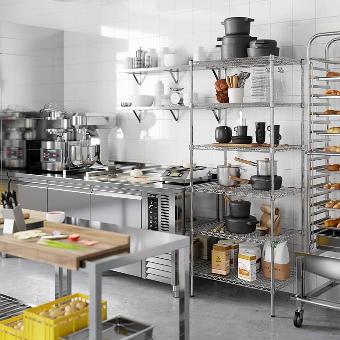 Regal Altair 21" Deep x 30" Wide x 74" Height Wire Shelving Kit | 6-Tier | NSF - Image 5