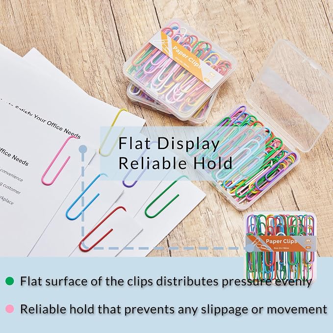 NEEWAY Colorful Large Paper Clips, 2 Inch Jumbo Paper Clips, 3 Pack of 50 - Image 5