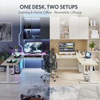 FLEXISPOT L Shaped Standing Desk, 71 x 63 Inch Electric Height Adjustable - Image 4