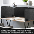 Fabbay 2 Pcs Acoustic Freestanding Desk Divider Desk Partition 16 x 24 Inch - Image 5