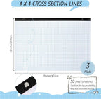 Fainne 3 Pcs Large Engineering Graph Paper Grid Graph Paper Pad Giant Drafting - Image 2