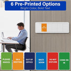 Office Door Signs with 6 Printed Status Options – Do Not Disturb, Out of Office - Image 6