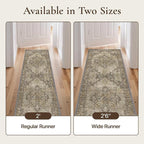 GENIMO 2'6''x6 Runner Rugs for Hallway, Machine Washable Non Slip Vintage Rugs - Image 3