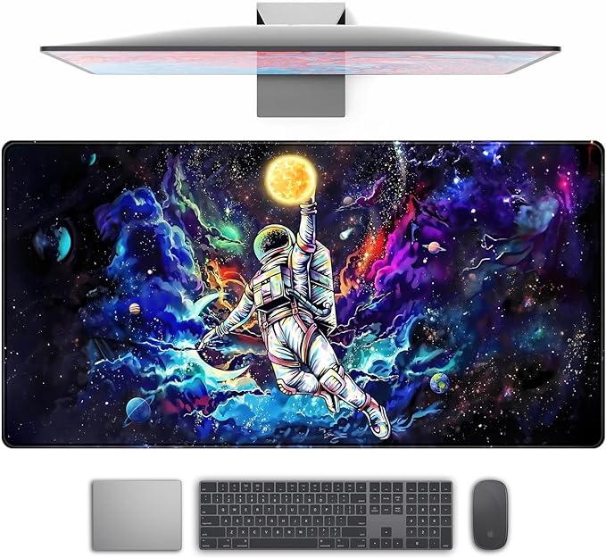 Astronaut Desk Space Mouse Pad for Boys by TENG+DA+QING