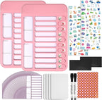 2Pcs Chore Chart for Kids to Do List Checklist Board Detachable Message Slider by Lucomb