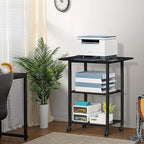 Lerliuo 3-Tier Printer Stand, Industrial Mobile Printer Table - Image 5