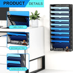 GDINDINFAN Hanging Wall File Organizer 10 Tier Wall Mounted File Holder - Image 4