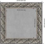 Amanti Art Silver Framed Magnetic Board 22x22 Small Vision Board - Image 3