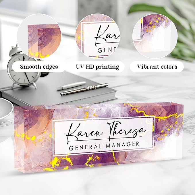 Custom Office Name Plate, Personalized Gifts - Image 3