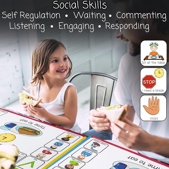 Speech Therapy Placemats for Autism & Non-Verbal Kids – Visual Communication - Image 6