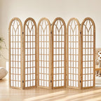 ALeesing Folding Room Divider Privacy Screen Freestanding 6-Panel Shoji Style by ALeesing