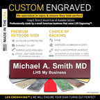Personalized Name Plate with Choice of Mounting Holders - Image 2