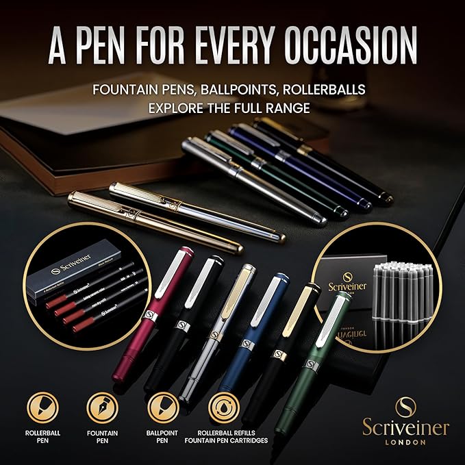 Scriveiner Personalized Deep Crimson Red Pen - Image 6