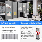 Upgrade Version Room Partition and Divider, Freestanding Rolling Dividers - Image 4