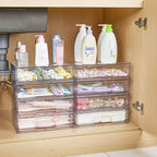 Vtopmart 12.1''W Clear Stackable Storage Drawers, 2 Pack Acrylic Plastic - Image 6