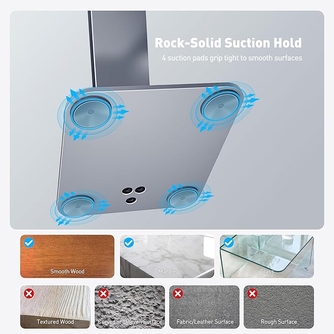 AboveTEK 2-in-1 Phone & iPad Stand, Magnetic iPad Stand - Image 5